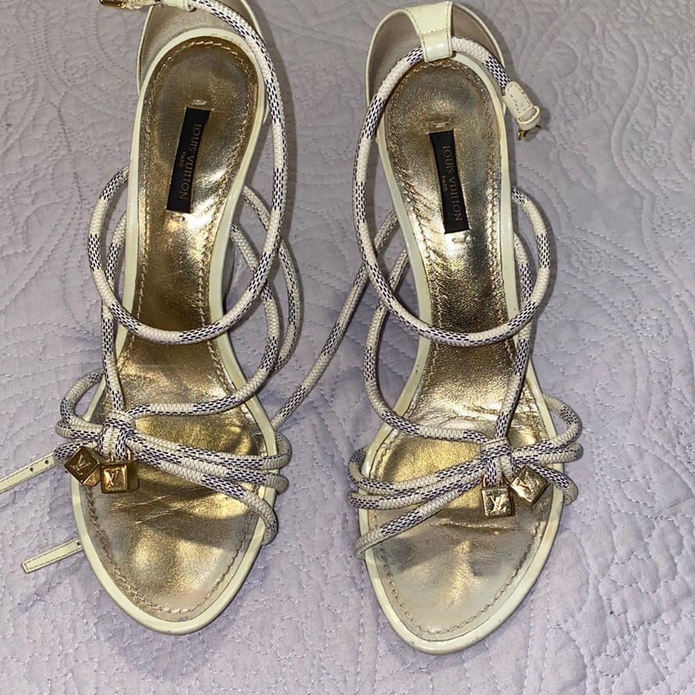 Louis vittoun wedges sandals size 39.5